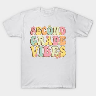 Second Grade Vibes , 2nd Grade Vibes , back to school Retro Vintage T-Shirt